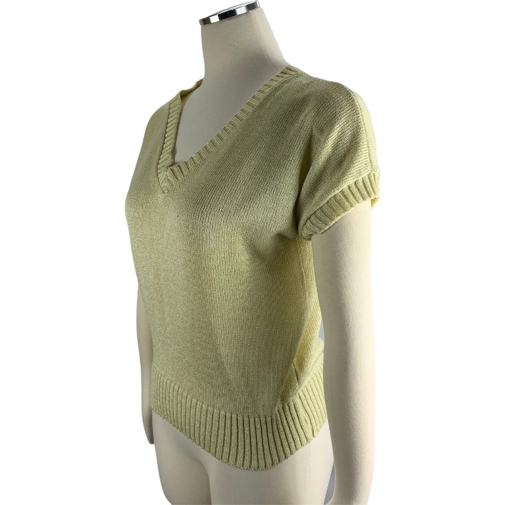 Leslie Fay 12 Vintage Sweater Lace Back - Picture 3 of 5